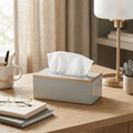 Mattie Rectangular Tissue Box Cover - Taupe - Tissue Box Cover from Jaye's Studio
