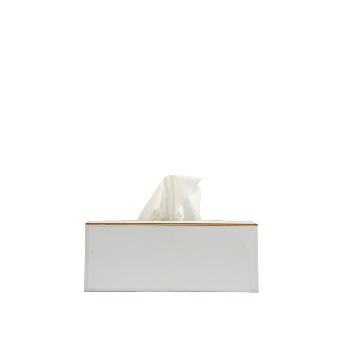 Mattie Rectangular Tissue Box Cover - White - Tissue Box Cover from Jaye's Studio