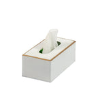 Mattie Rectangular Tissue Box Cover - White - Tissue Box Cover from Jaye's Studio