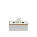 Mattie Rectangular Tissue Box Cover - White - Tissue Box Cover from Jaye's Studio