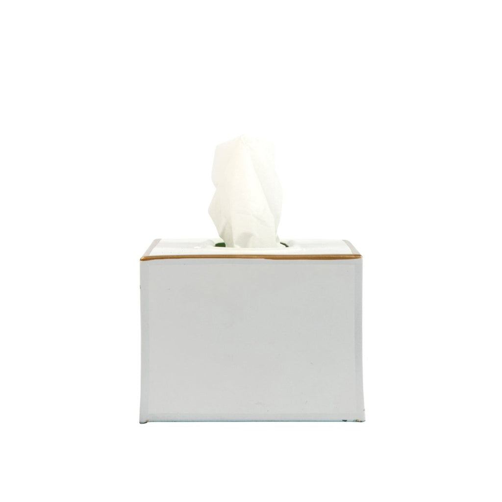 Mattie Rectangular Tissue Box Cover - White - Tissue Box Cover from Jaye's Studio