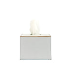 Mattie Rectangular Tissue Box Cover - White - Tissue Box Cover from Jaye's Studio
