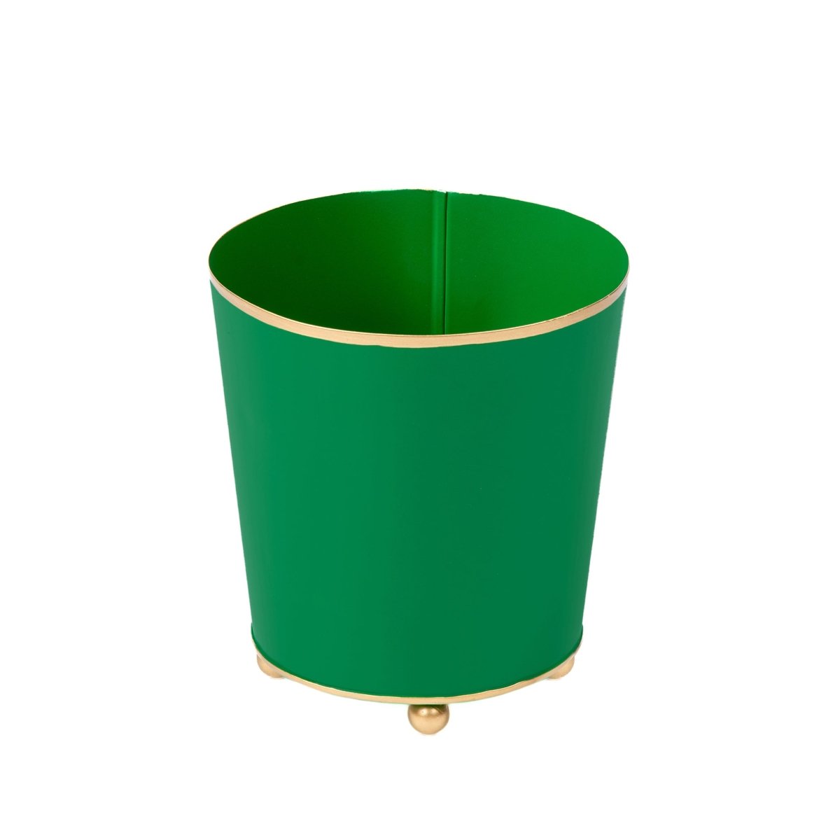 Mattie Round Cachepot Planter - Emerald Green - Cachepots from Jaye's Studio