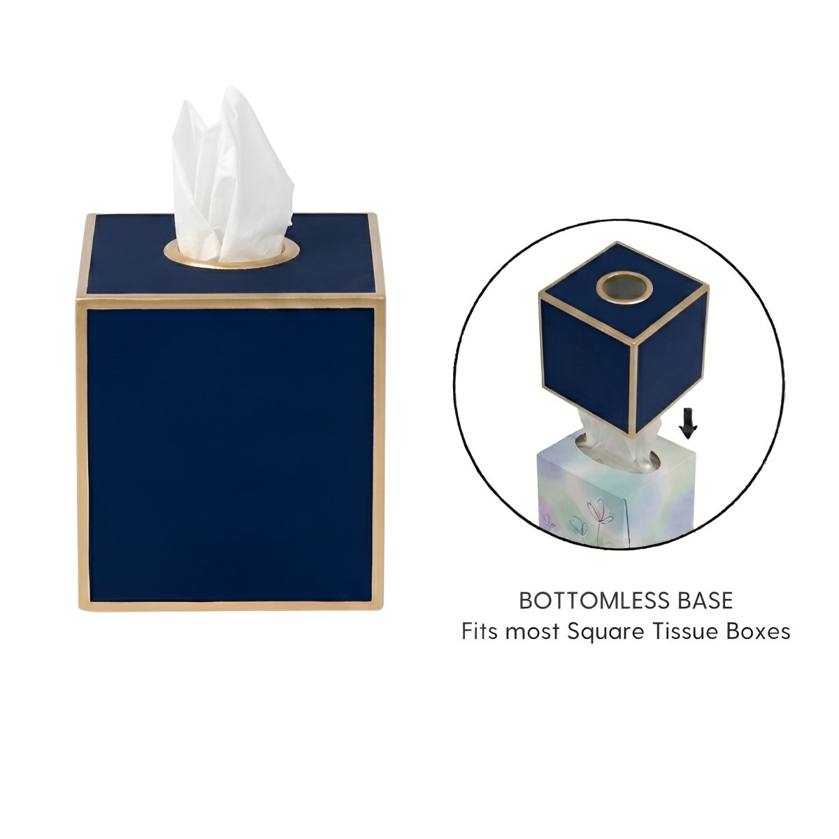 Mattie Square Tissue Box Cover - Tissue Box Cover from Jaye's Studio