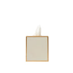 Mattie Taupe Square Metal Tissue Box Cover for Bathroom, Vanity, Bedroom, Home Office - Tissue Box Cover from Jaye's Studio