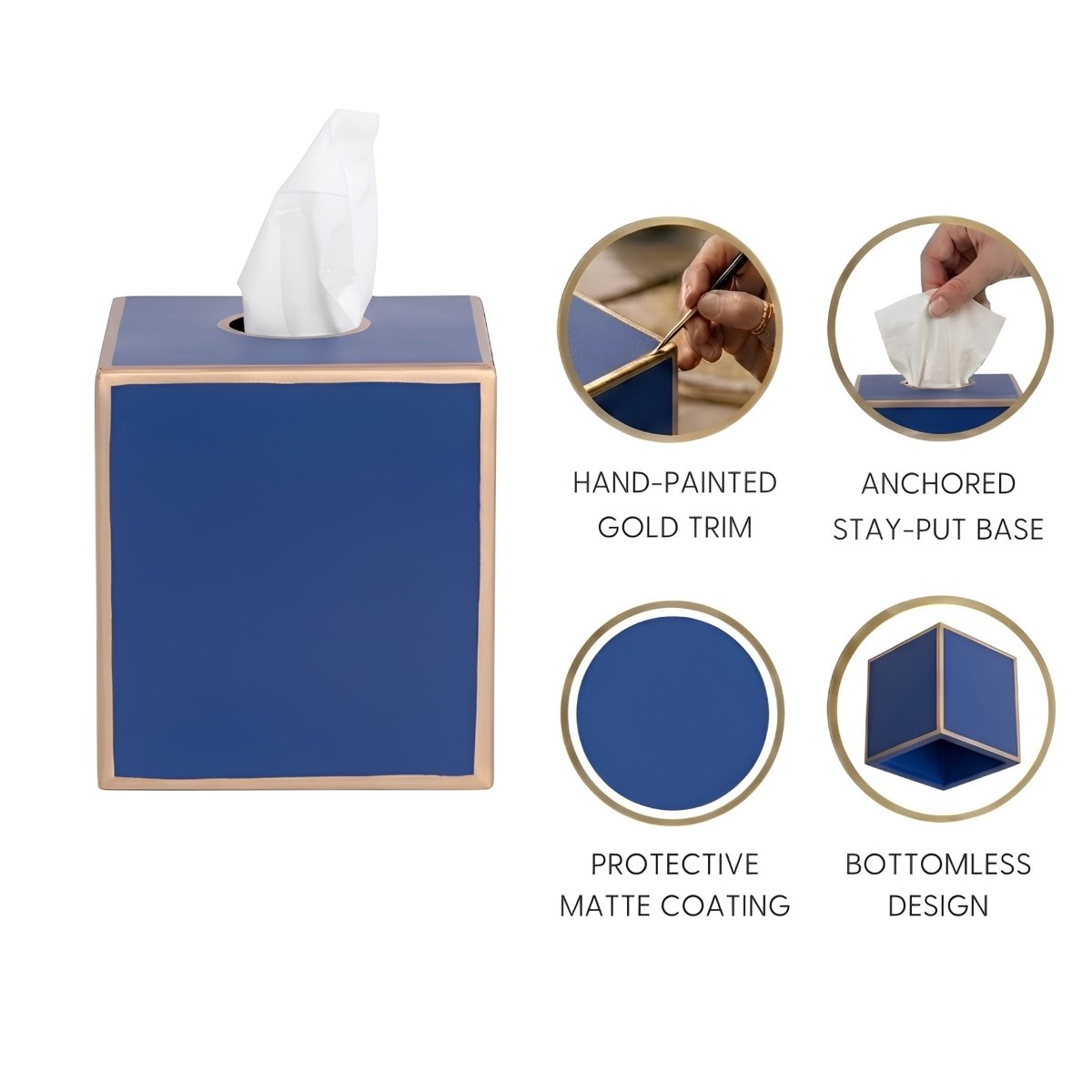 Mattie Tissue Box Cover - Tissue Box Cover from Jaye's Studio