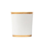 Mattie White Oval Metal Garbage Can, Wastebasket, Bathroom Trash Can for Home Office, Bedroom, Vanity - Oval without Lid - Wastebaskets from Jaye's Studio
