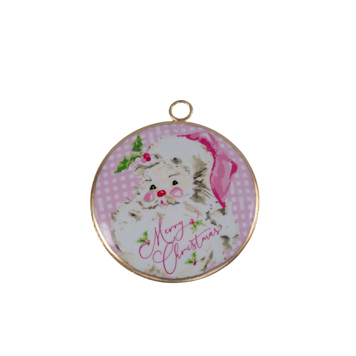 Merry Ornament (single) - Light Pink - Holiday Ornaments from Jaye's Studio