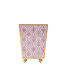 Monticello Enameled Purple and Orange Square Metal Cachepot Planter for Bedroom, Home Office, Kitchen, Living Room - Cachepots from Jaye's Studio