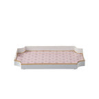 Monticello Purple and Orange Enameled Rectangle Decorative Serving Tray - for Kitchen, Barware, Vanity, Jaye Tray - Serving Trays from Jaye's Studio