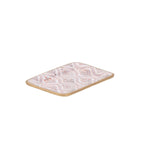 Monticello Purple and Orange Enameled Rectangle Soap Dish, Catch All Tray, Jewelry Tray for Bathroom, Vanity, Sink - Decorative Laney Tray - Trinket Trays from Jaye's Studio