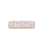 Monticello Purple and Orange Enameled Rectangle Soap Dish, Catch All Tray, Jewelry Tray for Bathroom, Vanity, Sink - Decorative Laney Tray - Trinket Trays from Jaye's Studio
