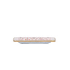 Monticello Purple and Orange Enameled Rectangle Soap Dish, Catch All Tray, Jewelry Tray for Bathroom, Vanity, Sink - Decorative Laney Tray - Trinket Trays from Jaye's Studio