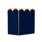 Navy and Light Blue Modern Bathroom Trash Can, Wastebasket, Dustbin for Bedroom, Home Office, Vanity - Rectangle without Lid - Wastebaskets from Jaye's Studio