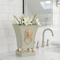 Paws & Claws Fluted Square Cachepot Planter 6 - Sage Green - Avail 05/19 - Cachepots from Jaye's Studio