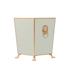 Paws & Claws Square Wastebasket 9 - Sage Green - Avail 05/12 - Wastebaskets from Jaye's Studio