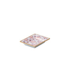 Penny Enameled Purple and Orange Rectangle Catch All Tray, Jewelry Tray for Bathroom, Vanity - Decorative Landry Tray - Trinket Trays from Jaye's Studio
