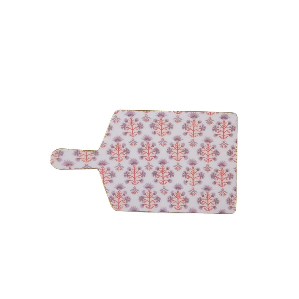 Penny Purple and Orange Enameled Charcuterie Board, Wooden Cutting Board, Serving and Chopping Board for Food & Meat Prep - Charcuterie Board from Jaye's Studio