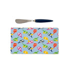 Pickleball Enameled Multi - Color Charcuterie Board, Wooden Cutting Board, Barware, Chopping Board for Serving and Food Prep - Charcuterie Board from Jaye's Studio