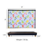 Pickleball Enameled Oliver Tray 8x12 - Serving Trays from Jaye's Studio