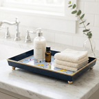Pickleball Enameled Rectangle Vanity Tray - Decorative Tray - Serving Trays from Jaye's Studio