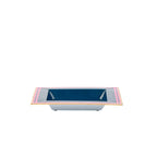Pickleball Navy and Pink Enameled Square Decorative Trinket Tray, Catch All Tray, Jewelry Tray for Vanity, Bathroom, Bedside Home Office - Trinket Trays from Jaye's Studio