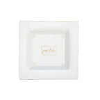 Pickleball Navy and Pink Enameled Square Decorative Trinket Tray, Catch All Tray, Jewelry Tray for Vanity, Bathroom, Bedside Home Office - Trinket Trays from Jaye's Studio