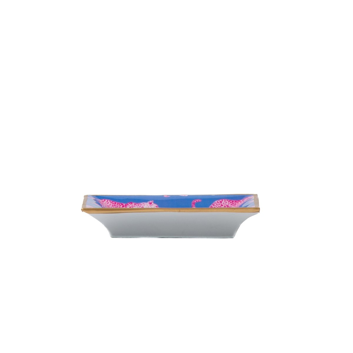 Pink Leopards Rectangle Catch All Tray, Jewelry Tray for Bathroom, Vanity - Decorative Landry Tray - Trinket Trays from Jaye's Studio