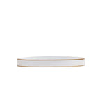 Pomegranate Enameled Blue Oval Olivia Serving Tray For Kitchen and Dining - Serving Trays from Jaye's Studio