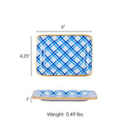 Preppy Plaid Enameled Laney Soap Dish - Trinket Trays from Jaye's Studio