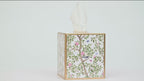 Elsie's Garden Enameled Tissue Box Cover - Avail 09/11