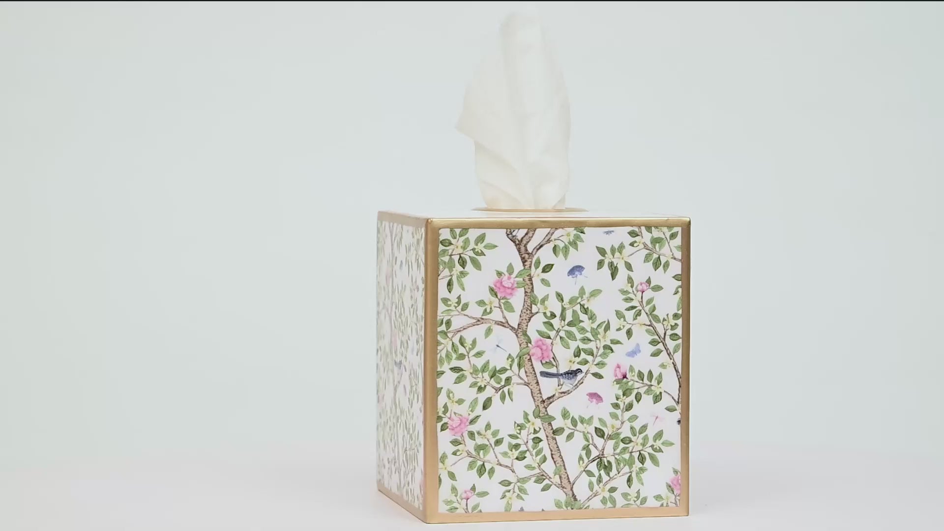 Elsie's Garden Enameled Tissue Box Cover - Avail 09/11
