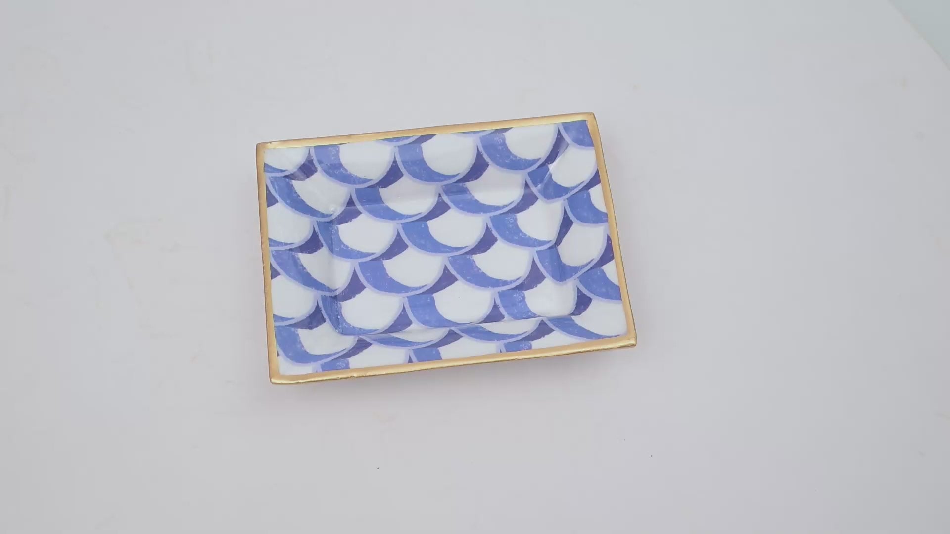 Scales Enameled Landry Jewelry Tray