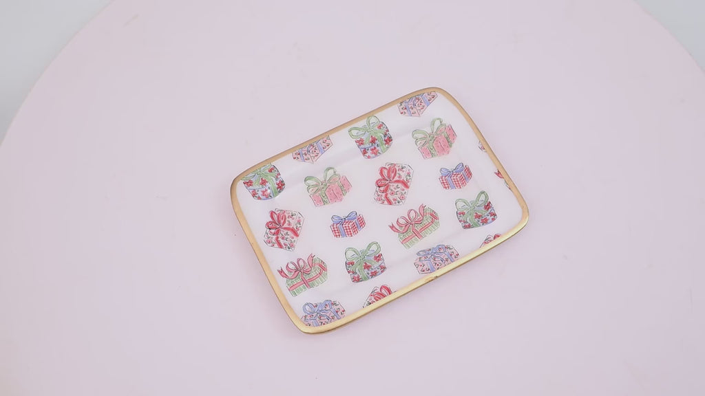 Christmas Gifts Enameled Laney Soap Dish