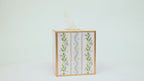Emma Stripe Enameled Tissue Box Cover