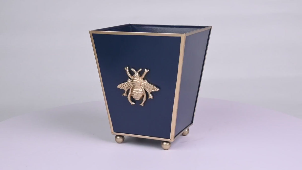 Regency Bee Square Cachepot Planter