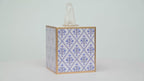 Marigold Lattice Enameled Tissue Box Cover