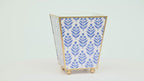 Lottie Enameled Square Cachepot Planter