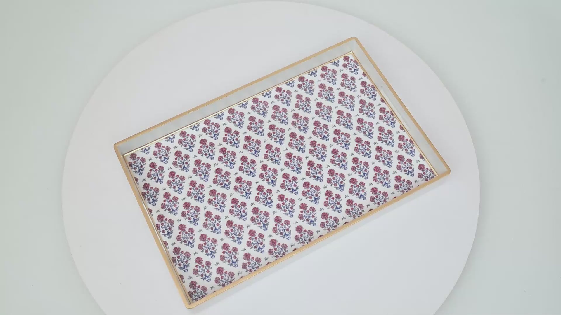Lucinda Enameled Rectangular Tray 10x15
