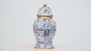 Kyoto Pagoda Enameled Ginger Jar - Large - White & Blue - Avail 11/11