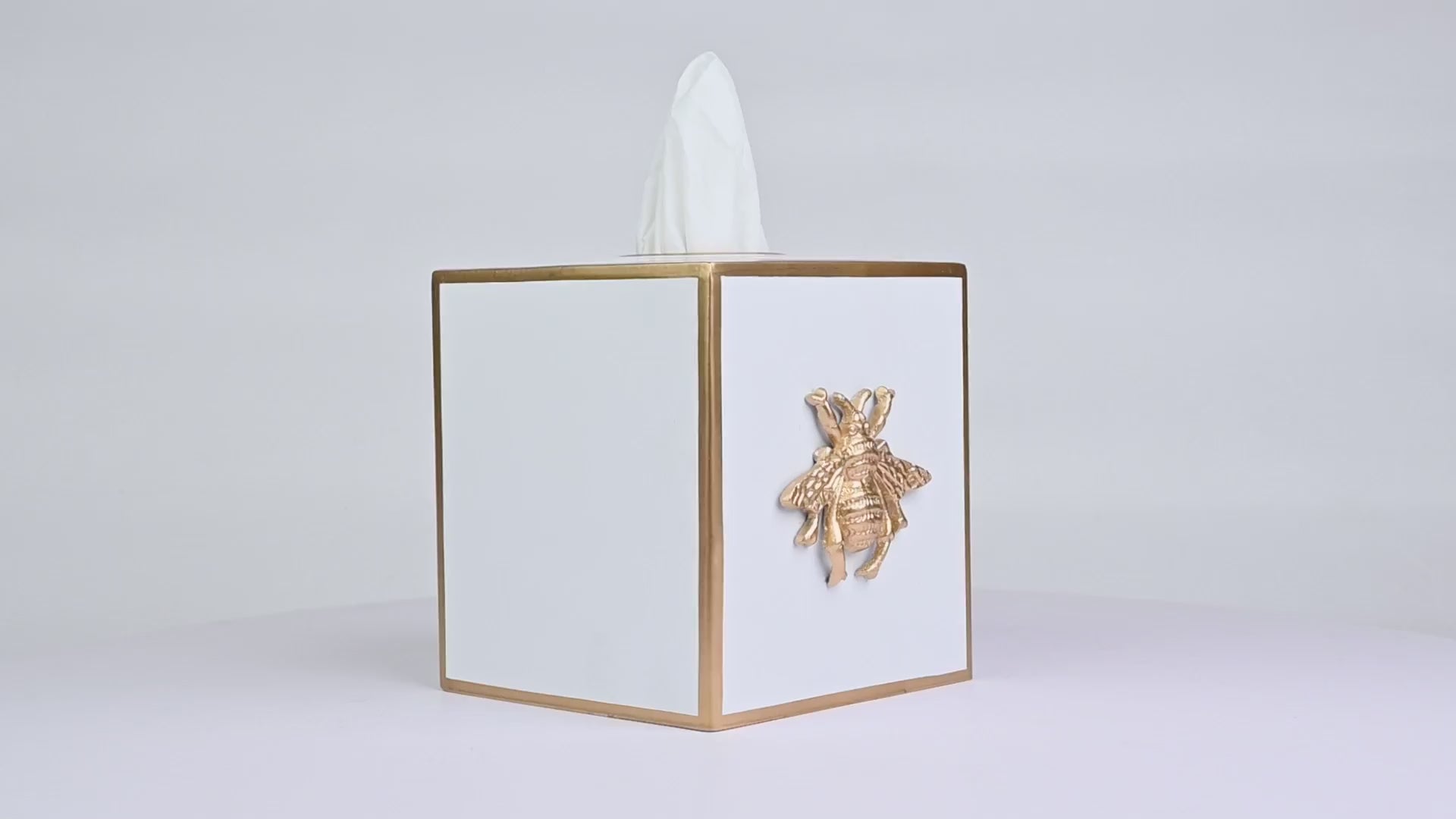 Buy White Bee Tissue Box Cover Online