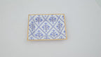 Marigold Lattice Enameled Landry Jewelry Tray