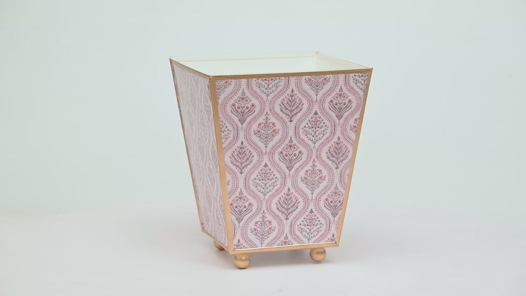 Monticello Enameled Square Cachepot Planter