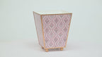 Monticello Enameled Square Cachepot Planter