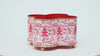 Kyoto Pagoda Enameled Quatrefoil Cachepot Planter 4x9 - White & Red - Avail 12/23