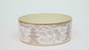 Kyoto Pagoda Pet Bowl - Small - White & Taupe - Avail 11/11