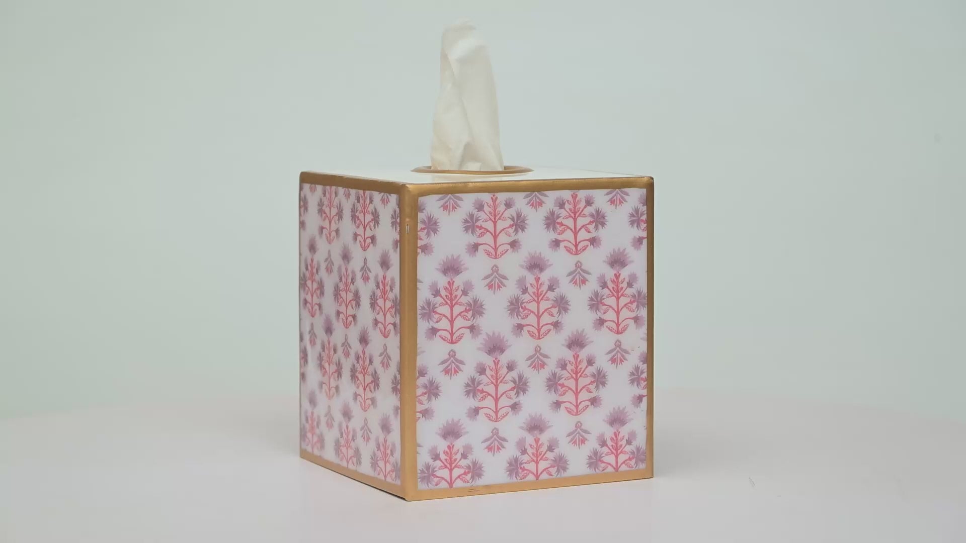 Penny Enameled Tissue Box Cover