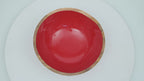Gracie Salad Bowl - Mango Wood & Red Enamel - Avail 11/21