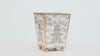 Kyoto Pagoda Enameled Square Cachepot Planter - White & Taupe - Avail 11/11