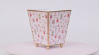 Watercolor Nutcracker Enameled Square Cachepot Planter